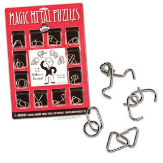 Classic Magic Metal Puzzles Brain Teaser Genius Geek Gift Novelty Toy 