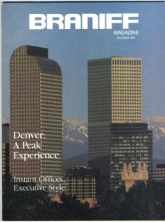 braniff airlines in flight magazine october 1989