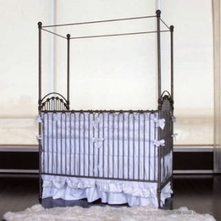 New Bratt Decor Venetian Iron Crib Pewter Retail $878