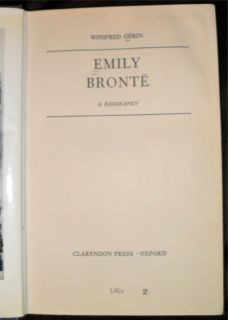Emily Bronte by Winifred Gerin , Hardcover, 1972 ( GOOD   no dust 