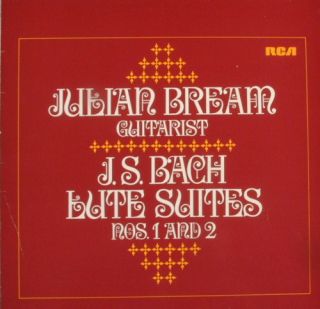 Julian Bream J s Bach Lute Suites NOS 1 2 RCA 1966 EX