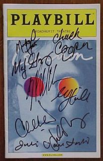 original 48 page playbill for the broadhurst theater with autographs 