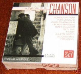 10 CD Chanson Yves Montand Gilbert BECAUD Jacques Brel