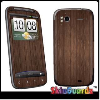 Brown Wood Vinyl Case Decal Skin to Cover HTC Sensation 4G T Mobile 