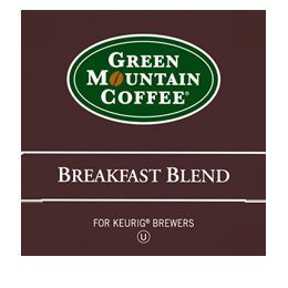 216 K Cups Green Mountain Coffee Breakfast Blend Coffee New