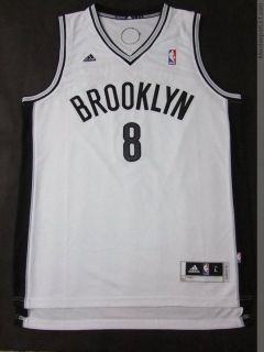 Brooklyn Nets 8 Deron Williams Swingman White Jersey Size S XXL