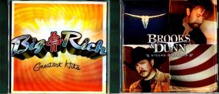 Greatest Hits Big Rich Steers Stripes Brooks Dunn 093624975724