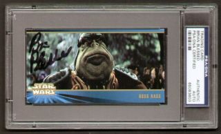 Brian Blessed Signed Autograph Auto Boss Nass Star Wars Card PSA 