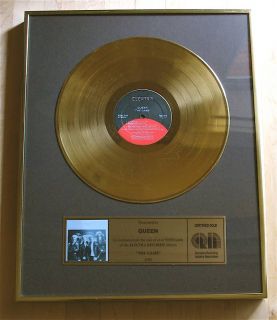   Gold Record Award Presented to Queen Freddie Mercury Brian May