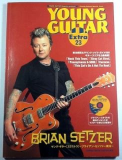 Brian Setzer Japan Mag Young Guitar Extra Tab w CD