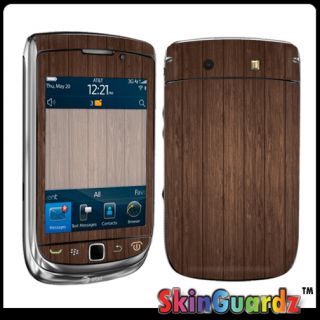 Brown Wood Vinyl Case Decal Skin to Cover Your Blackberry Torch 9800 