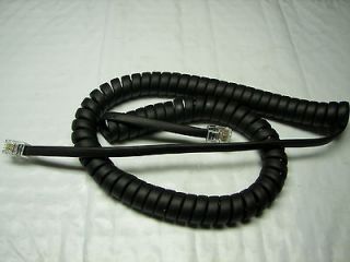   Black Charcoal 6Tail Handset Receiver Coil Phone Curly Cord Lot of 5