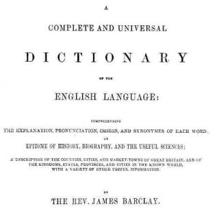 complete universal dictionary of the english language by rev