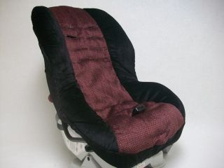 Britax Marathon Carseat Cover Padded Maroon Black Baby Infant Car Seat 