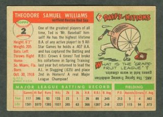 Offered up for bids in this listing is a choice 1955 Topps Baseball #2 