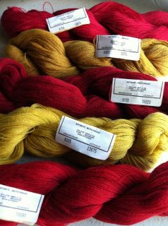 Lot C 5 French Broder Medicis Wool Yarn Hanks for Tapestry 