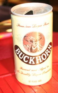  Buckhorn Beer Lager Old Time Beer Pull Tab Can