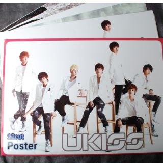 POP UKISS 12 Posters U KISS Collection Bromide 2012 NEW 12PCS