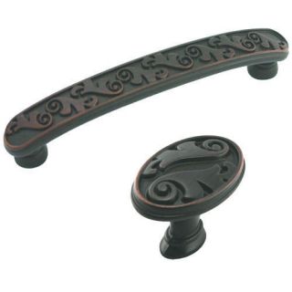   Oil Rubbed Bronze Floral Cabinet Hardware Knobs Pulls Hinges