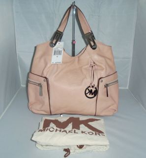 Michael Kors Python Leather Brookton Large E w Shoulder Tote Bag $498 