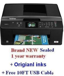 NEW Brother MFC J430W All In One Inkjet Printer w/ inks +USB Cable Fax 