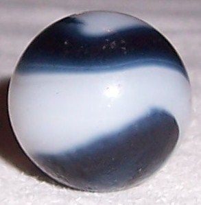 Marbles Vintage 5 8 Akro Agate BlueBlood Corkscrew Marble