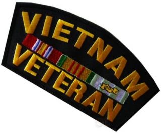 Vietnam Veteran Patch Embroidered for Hat Motorcycle Biker Vest Coat 