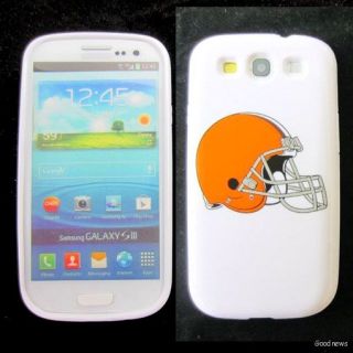Cleveland Browns Rubber Skin Case Cover for Samsung Galaxy s III 3 S3 