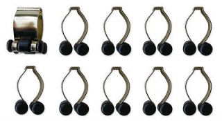 Newly listed 10 Count Brass Finish Pool Cue Billiard Stick Rack Clips