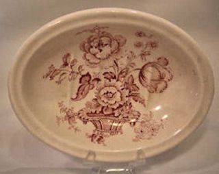  soap dish red white cl041  9 95  antique 