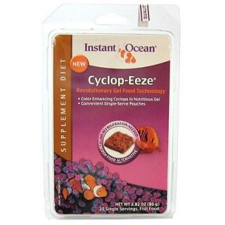 Instant Ocean Cyclop eeze Soft Gel Aquarium Fish Food 2.82oz 20 single 