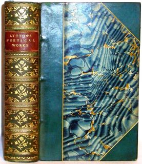   Poetical Works of Sir Edward Bulwer Lytton Fine Leather Binding