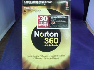 norton 360 All In One Security Small Business Edition version 4.0 5 