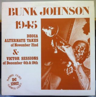 BUNK JOHNSON & HIS NEW ORLEANS JAZZ BAND in new york 1945 LP Mint  DC 