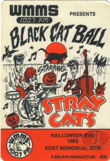 Very cool, unused cloth radio promotional backstage pass for the STRAY 