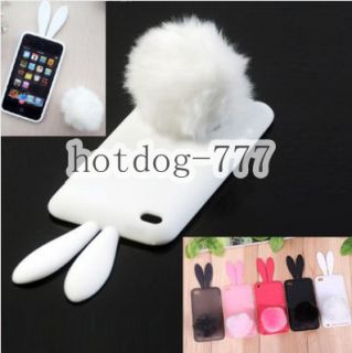 Korean Rabbit Bunny Silicone Case Cover Skin for iPod Touch 4 Gen 4th 