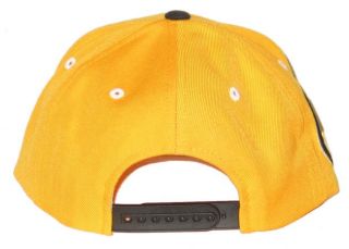 Boston Bruins Vintage NHL Yellow Super Star Snapback Adjustable Hat 