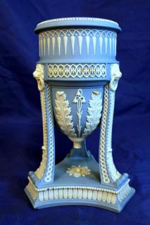 RARE 19th Century Wedgwood Jasperware Incense Pastille Burner Urn 