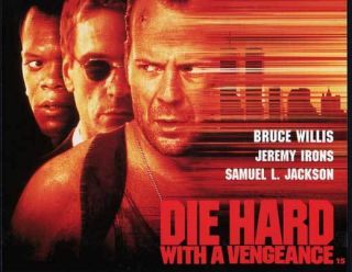   Vengeance Movie Poster 22x28 Half Sheet Bruce Willis Samuel L