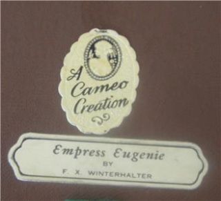 Cameo Creation Empress Eugenie Mirror Countess Grosvenor Portrait Set 