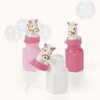 12 Horse Bubbles Cowgirl party birthday Favors decorations western 