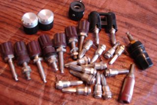 Lot of Thumb Nut Connectors for Wires Banana type