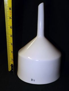 Used Ceramic Coors Made in USA Buchner Filter Funnel Porcelain 08 10 0 