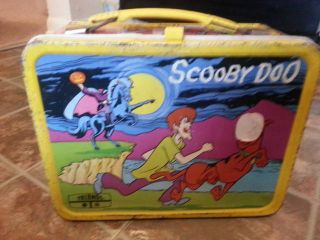  Scooby Doo 1973 Vintage Metal Lunch Box Original
