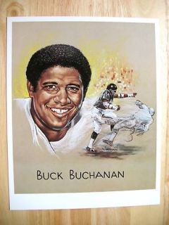 1969 Kroger Premium Buck Buchanan Kansas City Chiefs