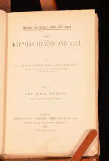   7VOL Books on Egypt and Chaldea E A Wallis Budge Egyptian Myths
