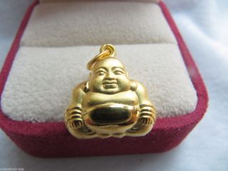 Classic 999 Gold 24K Yellow Gold Smile Buddha Pendant 2 81 Gram