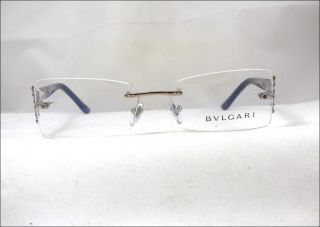 Bvlgari Rimless Glasses Frames Spectacles 2104 B 266 Made in Italy 