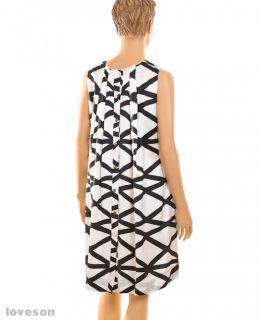 MB by Malene Birger Empire Waist Geometric Dress 34 4