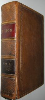 Lord Byrons Works First Edition 1826 Leather Set 1st
